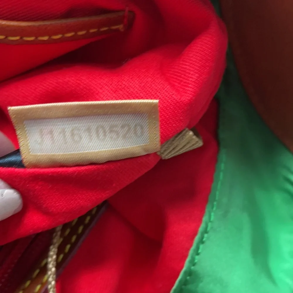 Dooney & Bourke Green and Brown Shoulder Bag - Picture 12 of 13